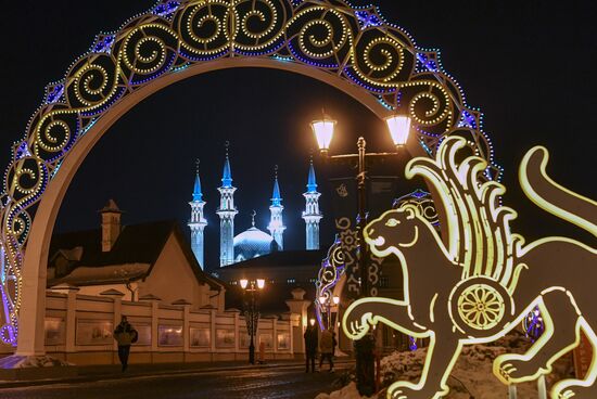 Новогоднее убранство Казани