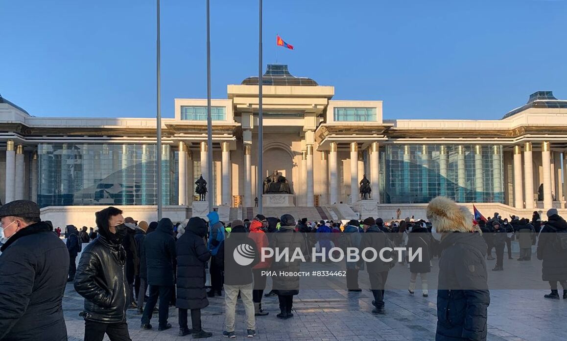 Протесты продолжаются в Монголии