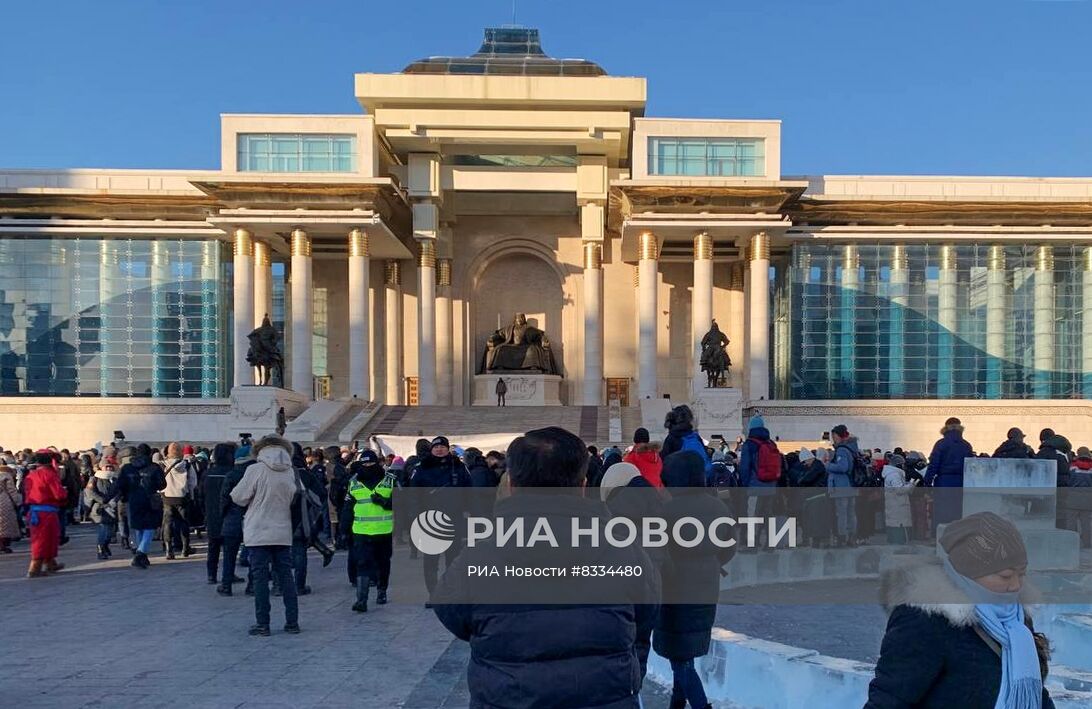 Протесты продолжаются в Монголии