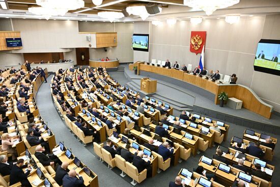 Пленарное заседание Госдумы РФ 