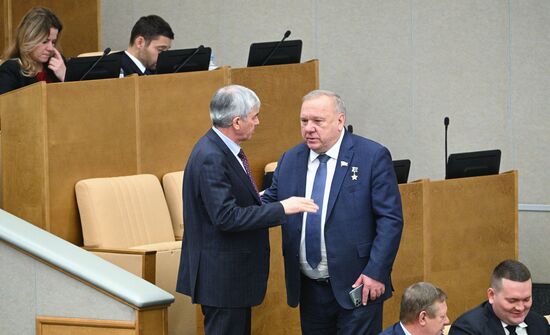 Пленарное заседание Госдумы РФ 