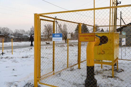 Запуск газоснабжения в деревнях Новосибирской области