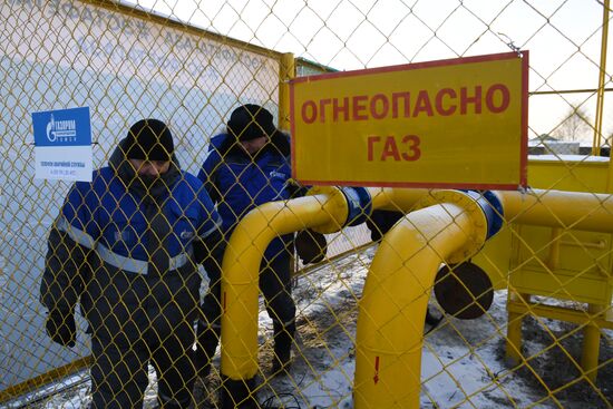 Запуск газоснабжения в деревнях Новосибирской области