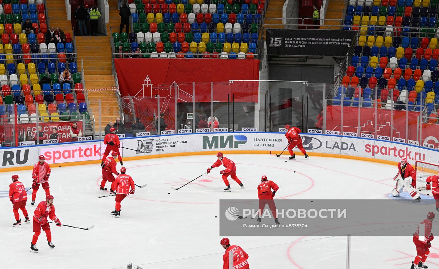 Хоккей. КХЛ. Матч "Спартак" - "Динамо" (Москва)