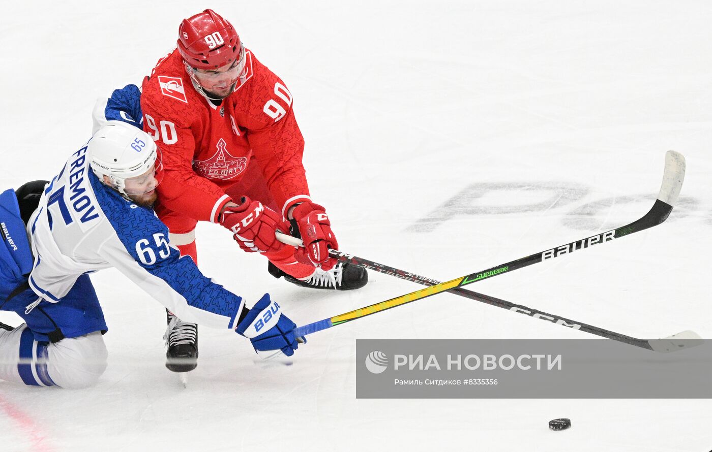 Хоккей. КХЛ. Матч "Спартак" - "Динамо" (Москва)
