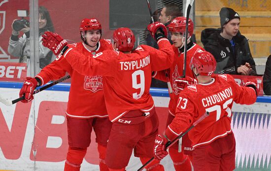 Хоккей. КХЛ. Матч "Спартак" - "Динамо" (Москва)