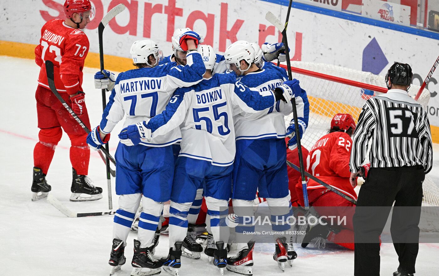Хоккей. КХЛ. Матч "Спартак" - "Динамо" (Москва)