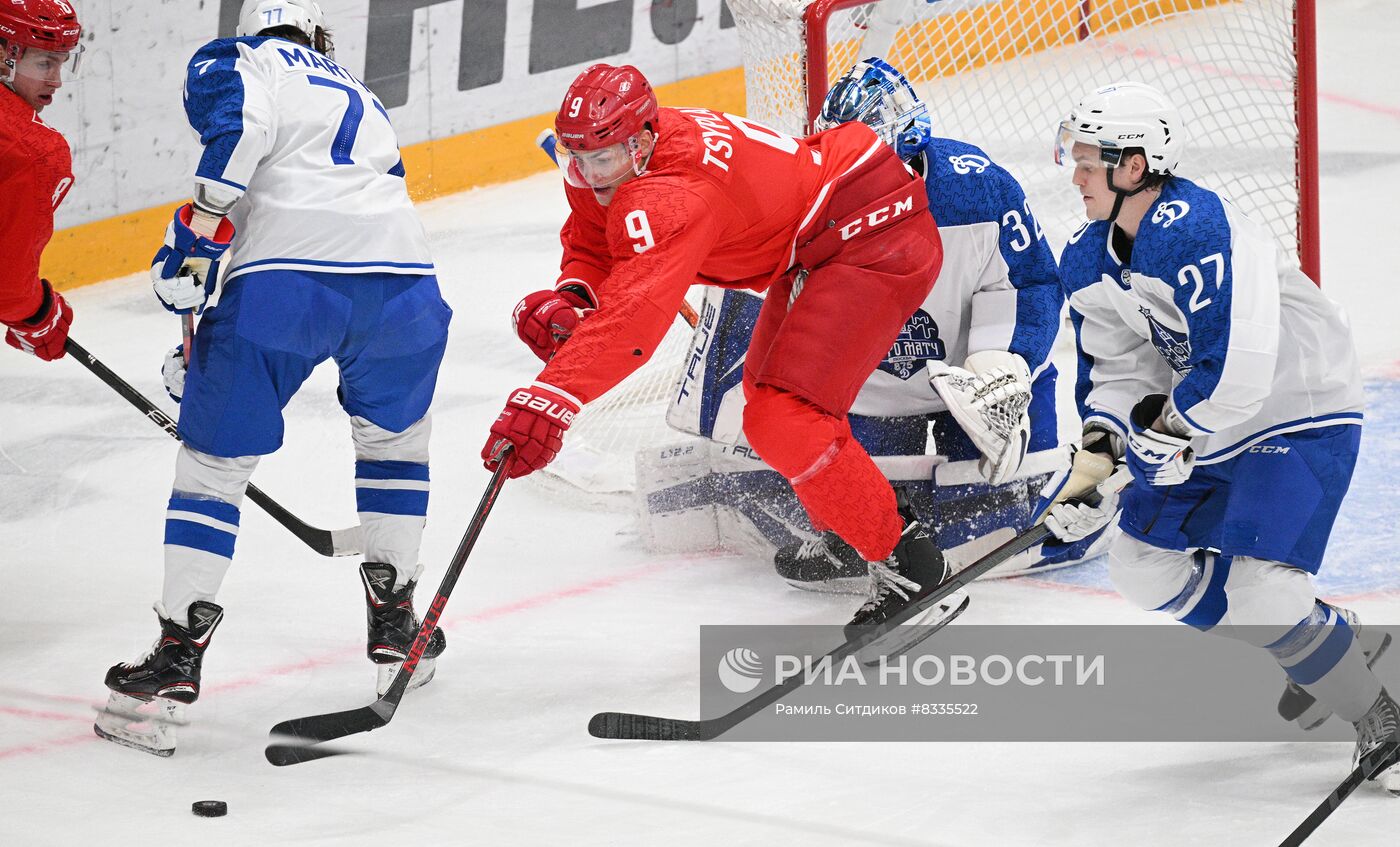 Хоккей. КХЛ. Матч "Спартак" - "Динамо" (Москва)