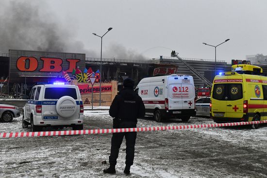 Пожар в ТЦ "Мега Химки"