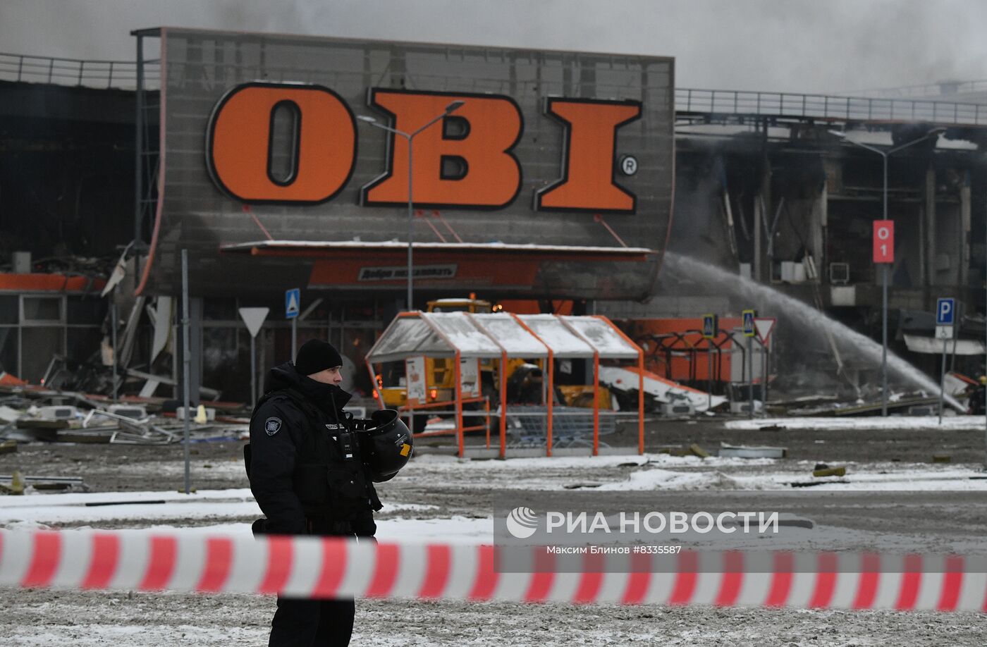 Пожар в ТЦ "Мега Химки"