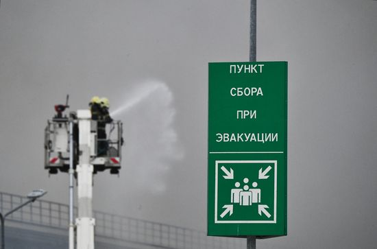 Пожар в ТЦ "Мега Химки"