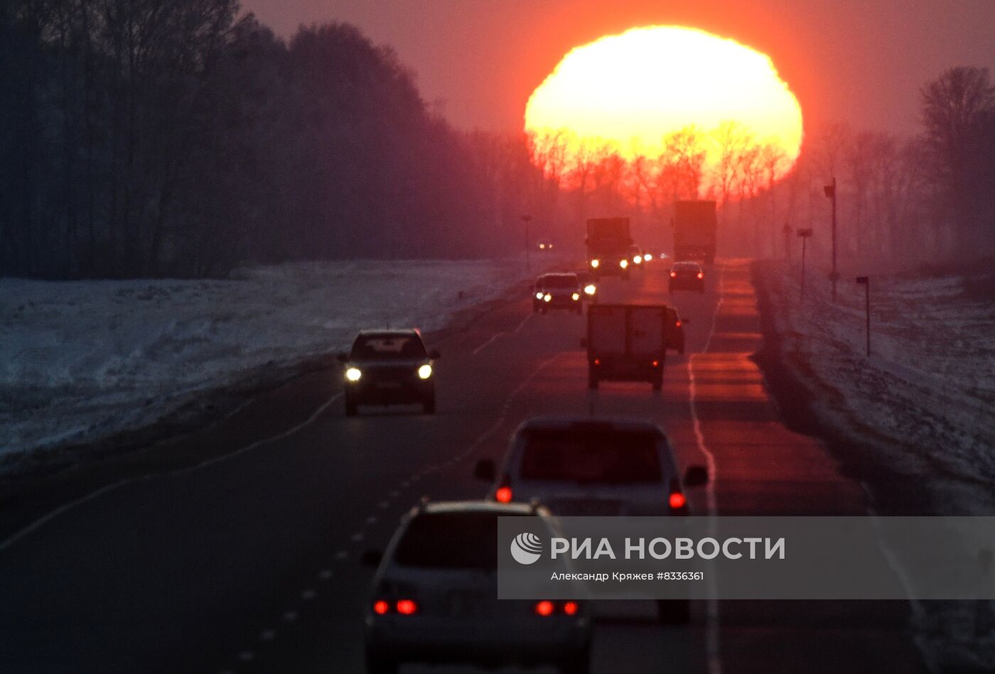 Зима в Новосибирской области