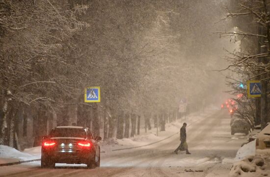 Снег в Москве