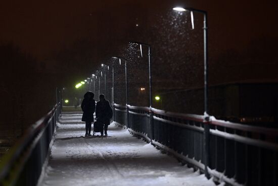 Снег в Москве