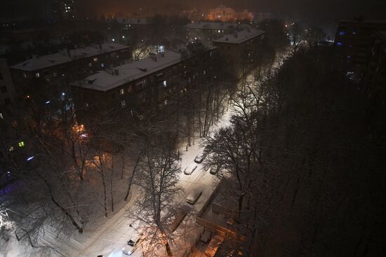 Снег в Москве