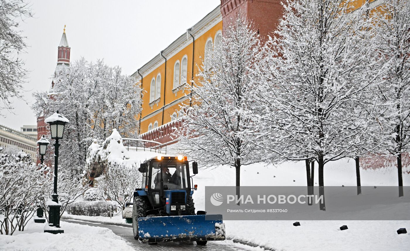 Снег в Москве