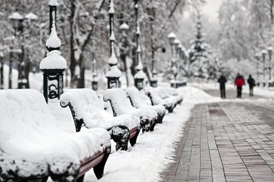 Снег в Москве