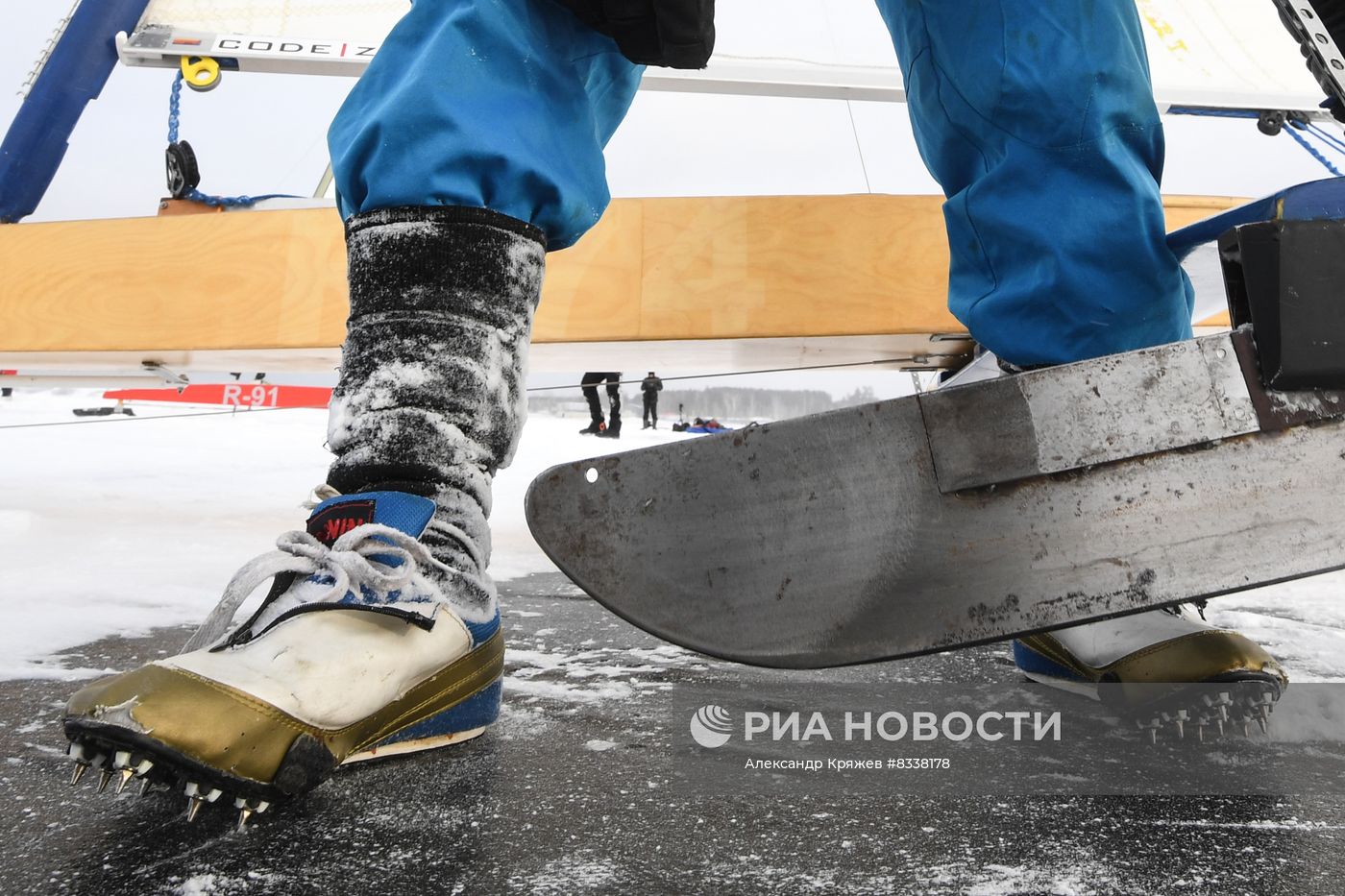 Соревнования по буерному спорту в Новосибирске