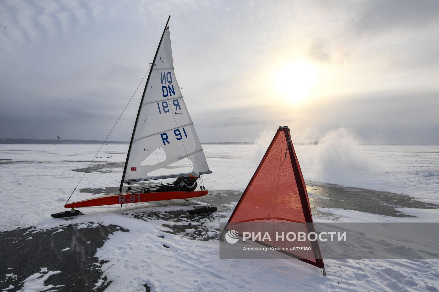 Соревнования по буерному спорту в Новосибирске