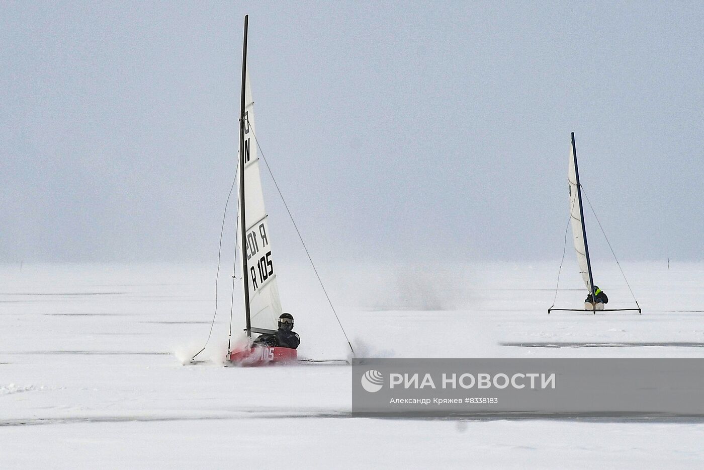 Соревнования по буерному спорту в Новосибирске