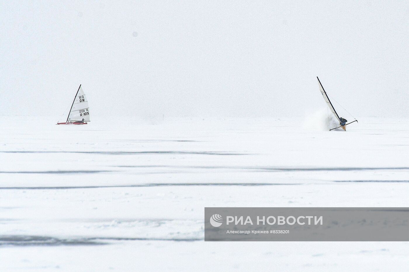 Соревнования по буерному спорту в Новосибирске