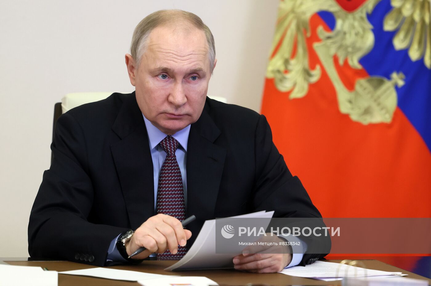 Президент РФ В. Путин принял участие в церемонии открытия объектов транспортной инфраструктуры