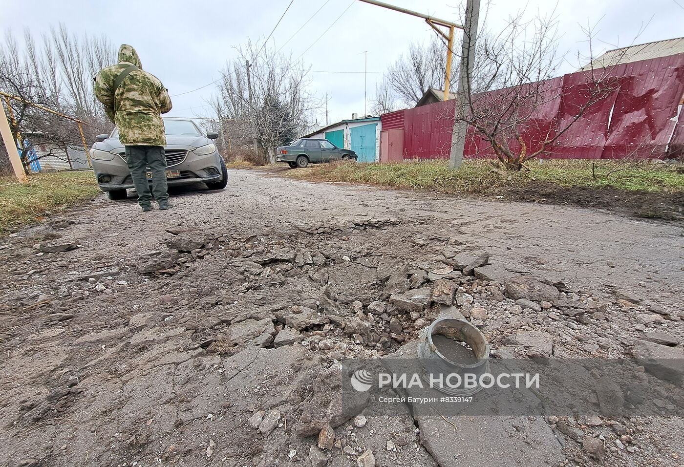 Последствия обстрелов Горловки