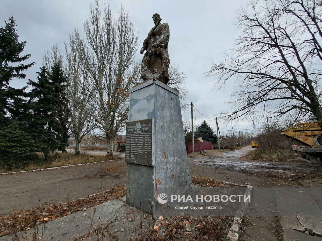 Последствия обстрелов Горловки