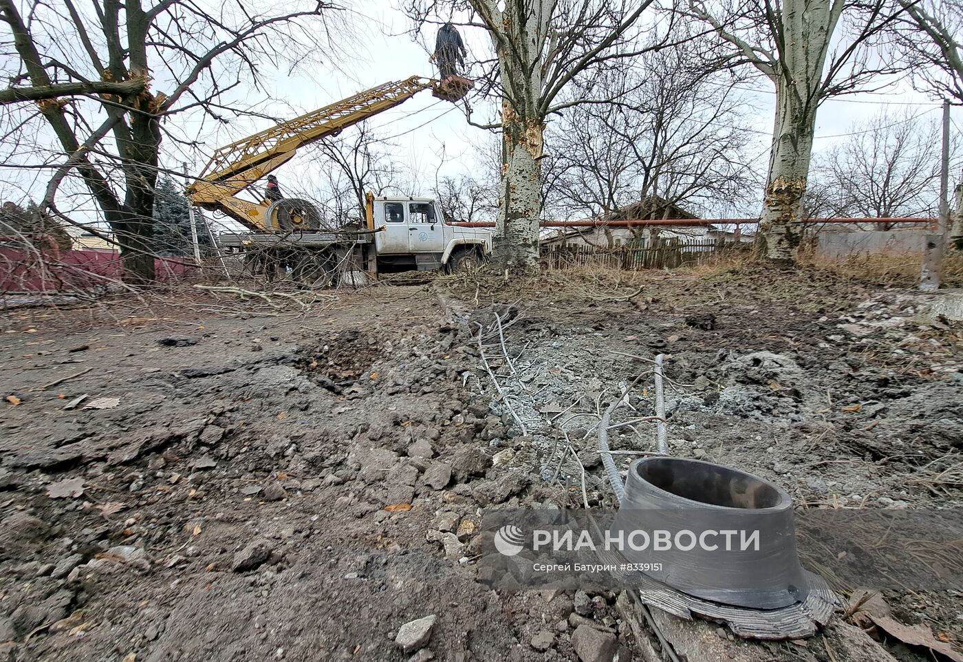Последствия обстрелов Горловки