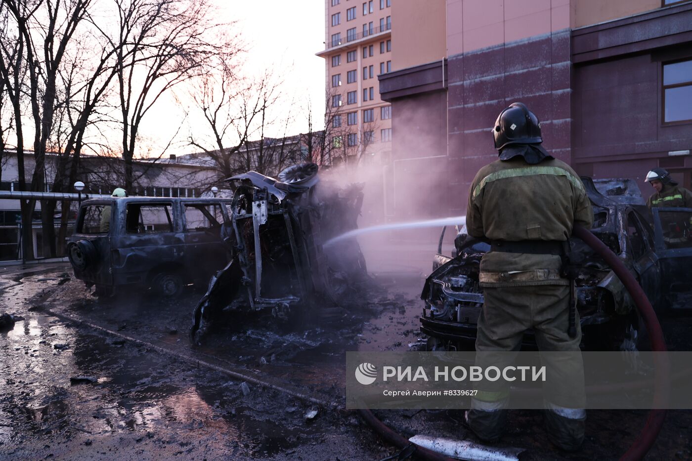 Последствия обстрелов Донецка