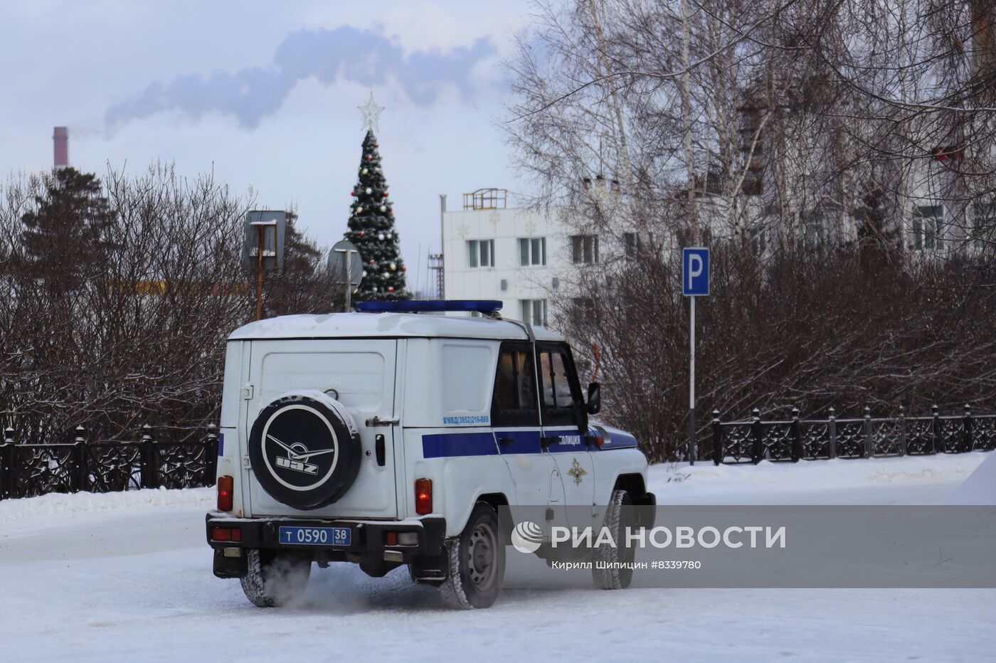 Последствия пожара на нефтезаводе в Ангарске