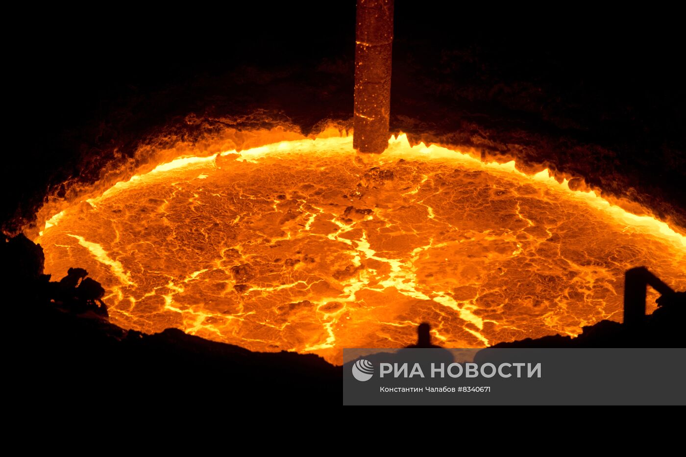 В ферросплавном цехе Новолипецкого металлургического комбината