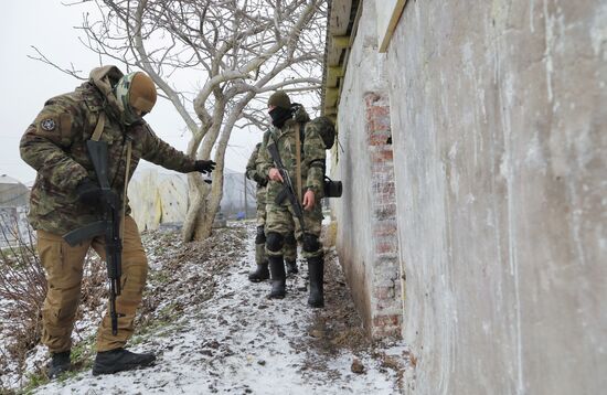 Тренировка народного ополчения в Белгородской области