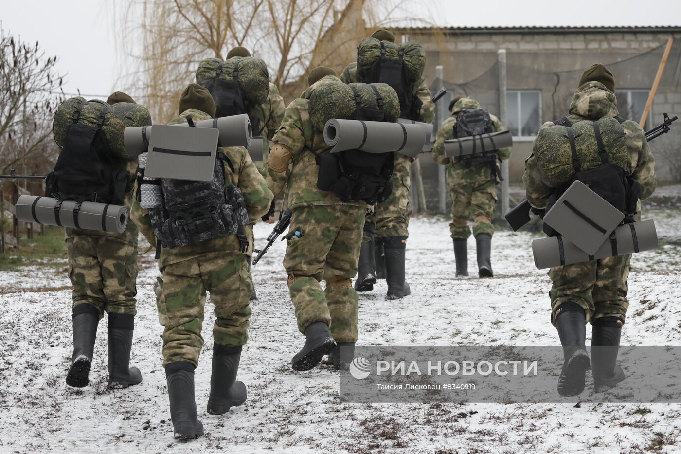 Тренировка народного ополчения в Белгородской области