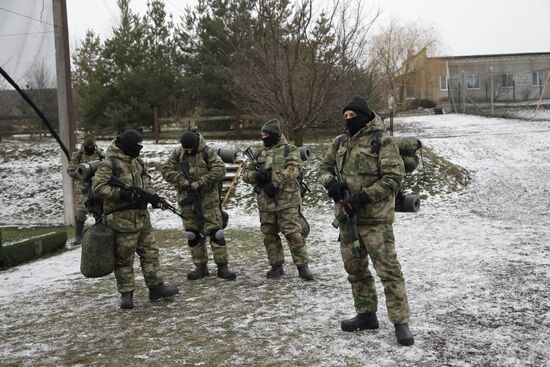 Тренировка народного ополчения в Белгородской области