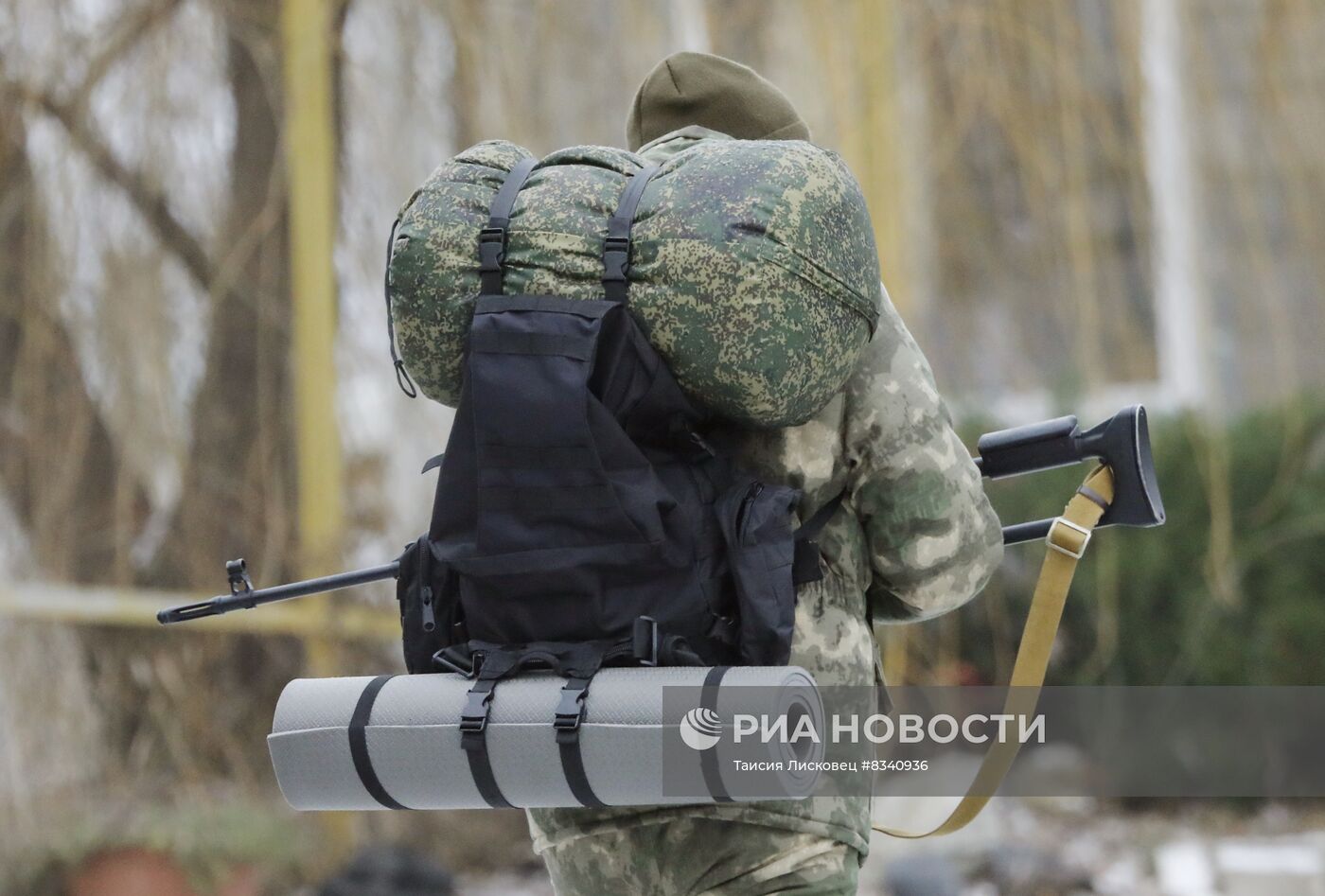 Тренировка народного ополчения в Белгородской области