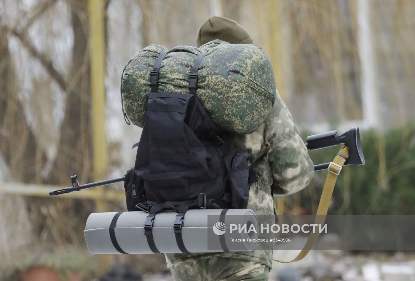 Тренировка народного ополчения в Белгородской области