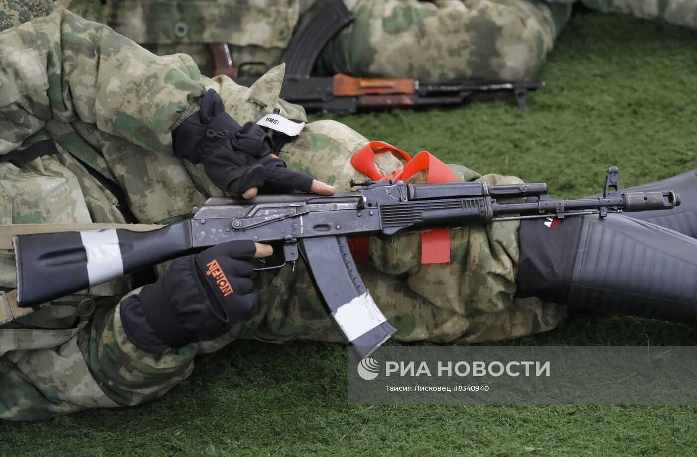 Тренировка народного ополчения в Белгородской области