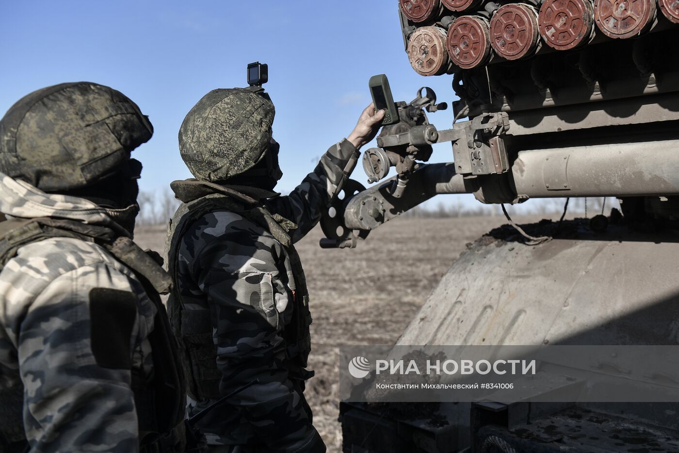 Работа РСЗО на Запорожском направлении