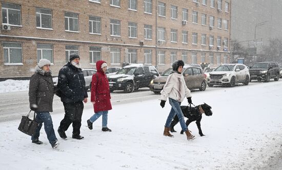 Снег в Москве