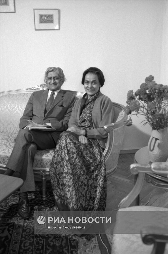 Посол Республики Индия в СССР А. Гонсалвес