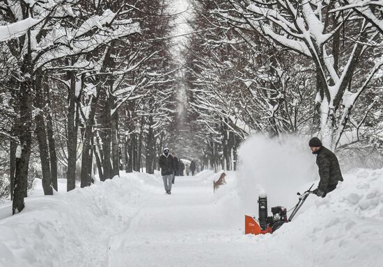 Снег в Москве