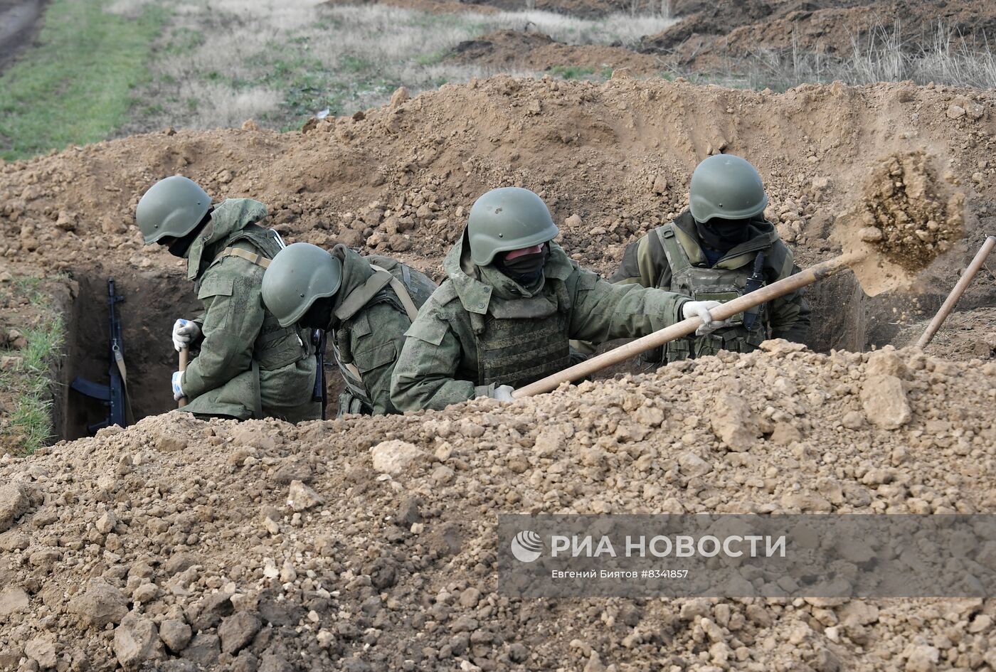 Военная подготовка мобилизованных на Запорожском направлении