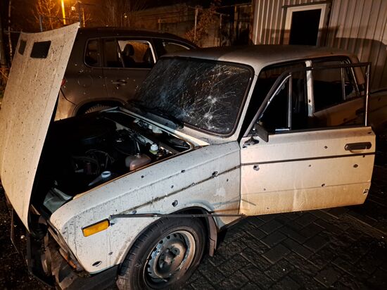 Последствия обстрела Донецка