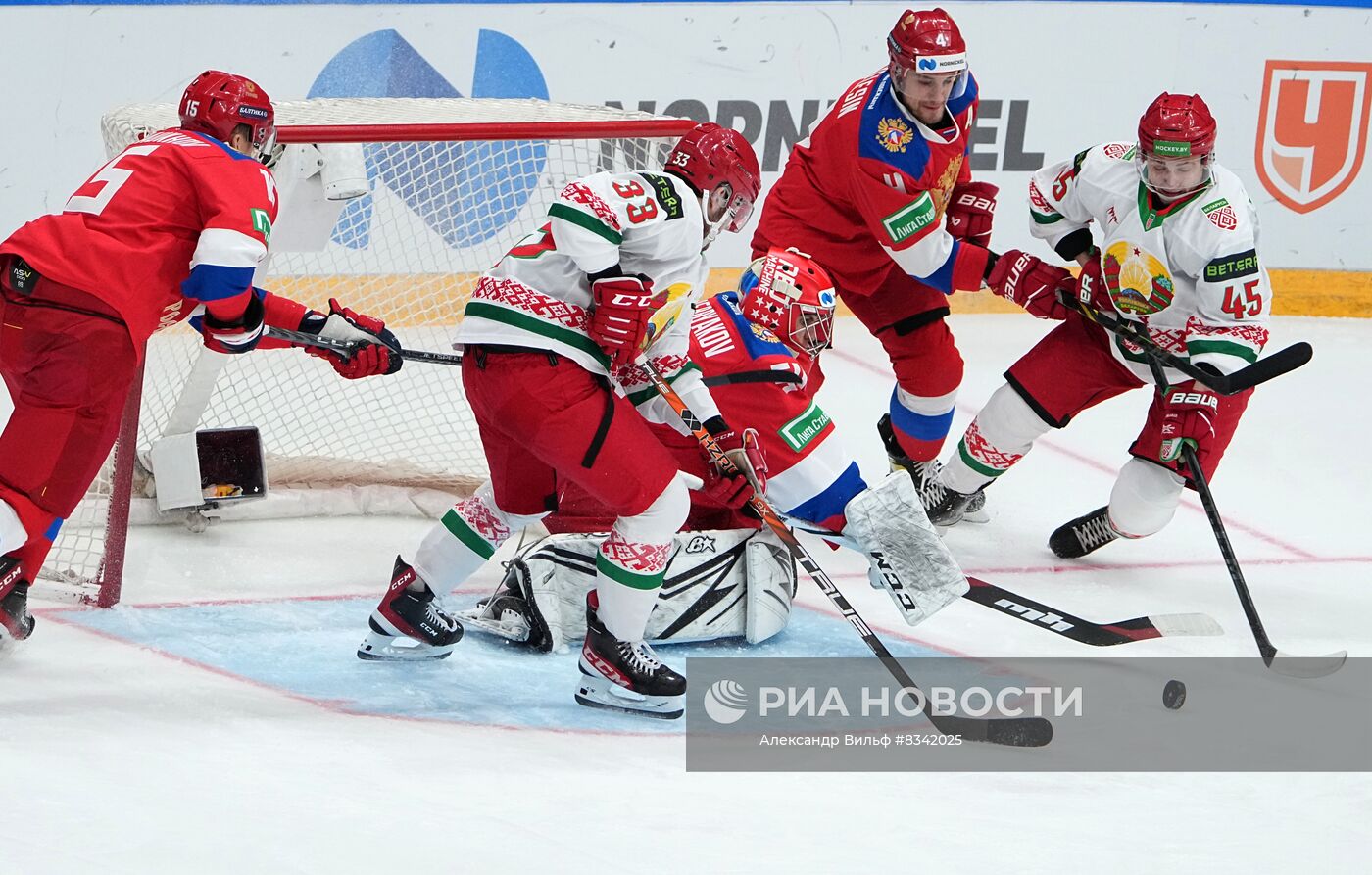 Хоккей. Кубок Первого канала. Матч Россия - Белоруссия