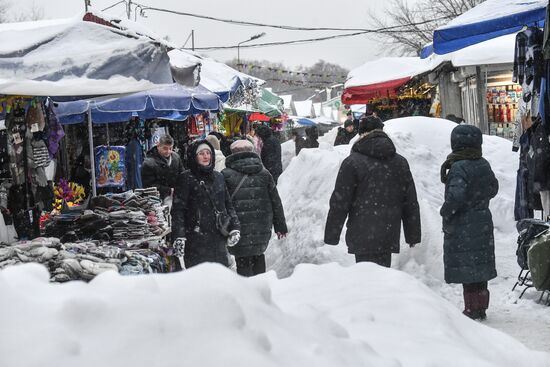 Снег в Москве
