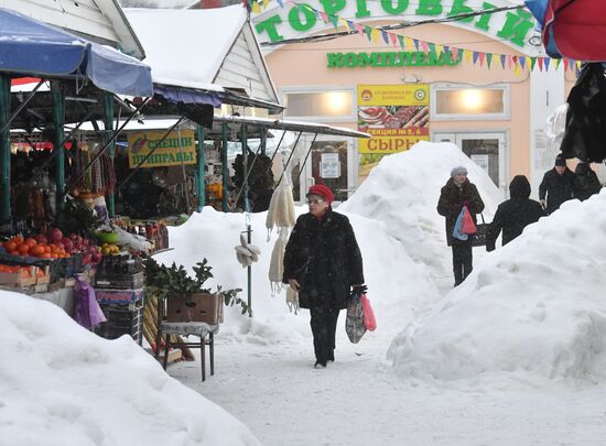 Снег в Москве