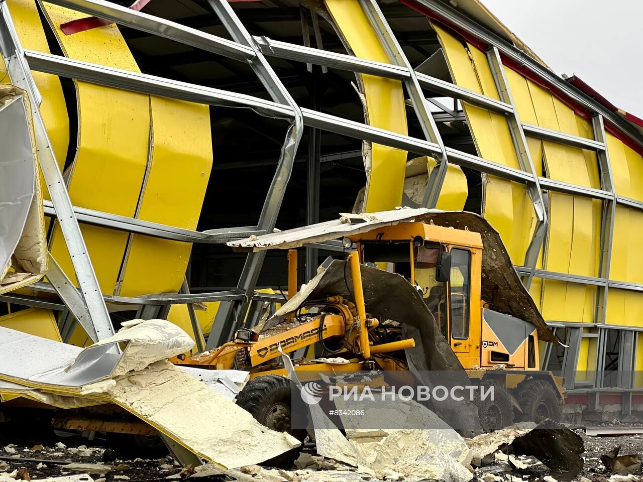 Последствия обстрела Белгородского района