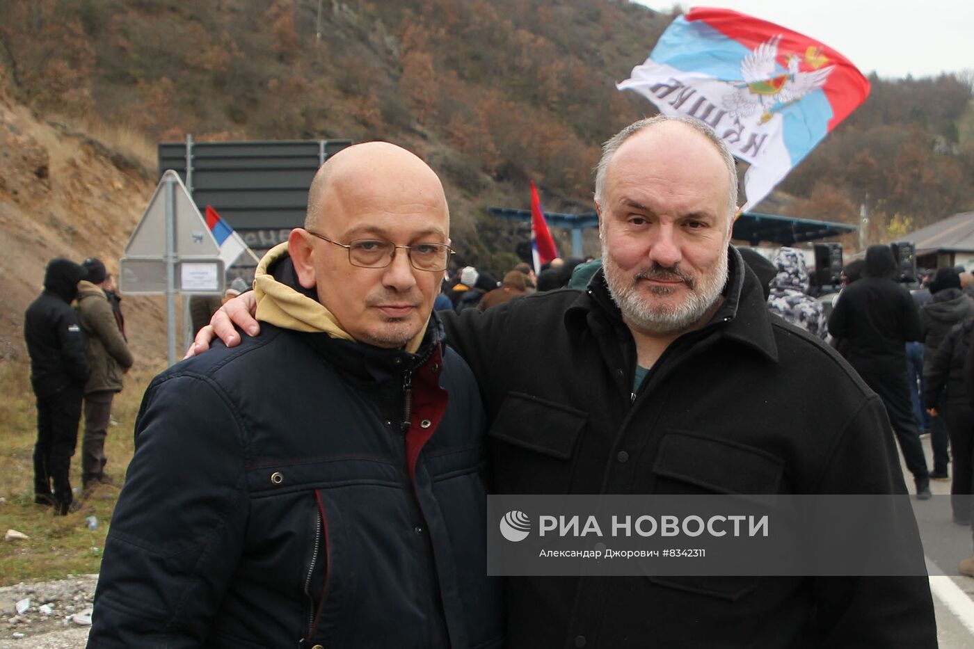 Акция в поддержку косовских сербов в Косово