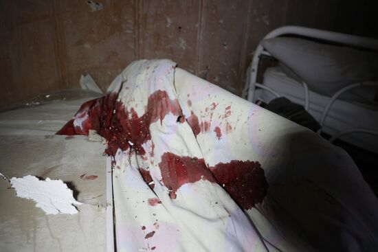 Последствия обстрела Донецка